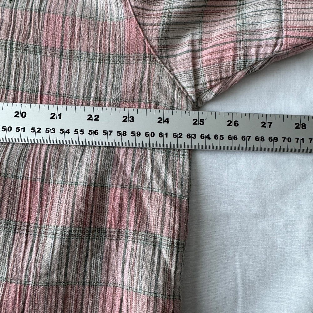 Keneth Too Women's 2X Crepe Button Up Collared‎ Camp Shirt Short Sleeve Resort - Picture 9 of 12